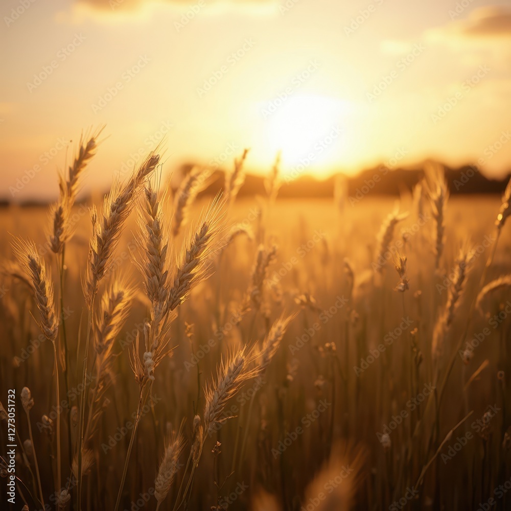 A scenic background featuring a golden wheat field stretching into the horizon, bathed in the soft, warm glow of a setting sun. A scenic background featuring a golden wheat field stretching into the horizon, bathed in the soft, warm glow of a setting sun.