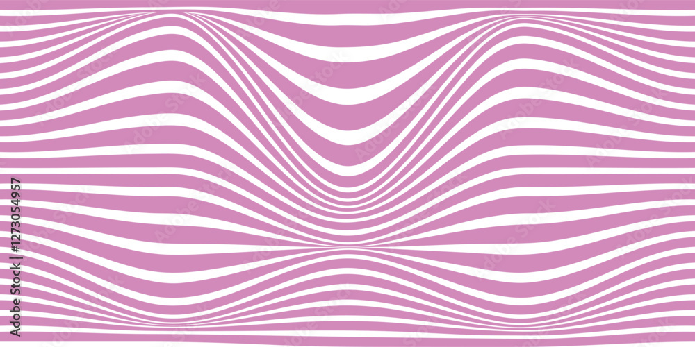 Abstract Wavy Optical Illusion Pink Stripe Pattern Geometric Background Abstract Wavy Optical Illusion Pink Stripe Pattern Geometric Background