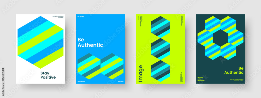 Obraz premium Geometric Poster Layout. Modern Report Template. Creative Banner Design. Book Cover. Background. Flyer. Business Presentation. Brochure. Magazine. Leaflet. Catalog. Handbill. Brand Identity