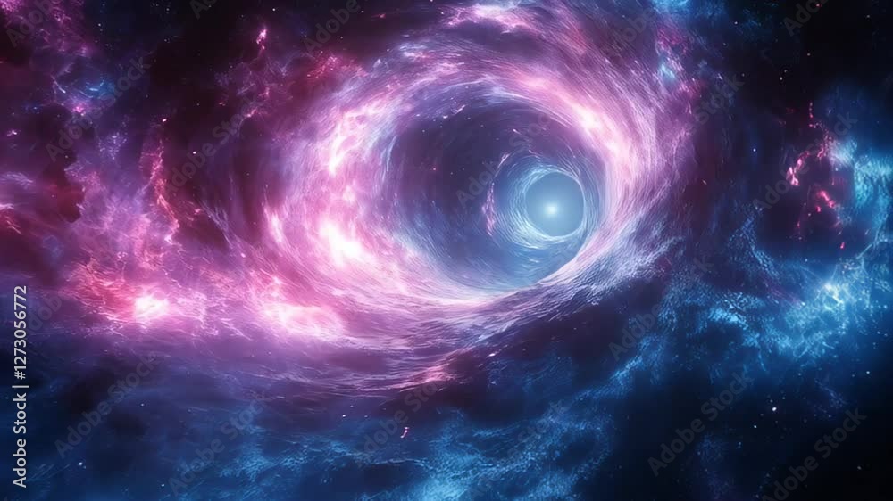 Exploration of a stunning cosmic vortex in a colorful galaxy with swirling clouds and bright stars Exploration of a stunning cosmic vortex in a colorful galaxy with swirling clouds and bright stars