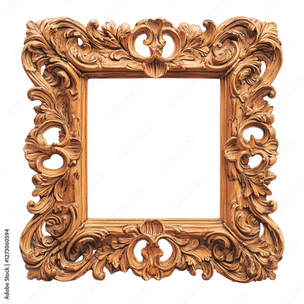 Elegant Pastel Orange Baroque Ornate Frame with Transparent Background – Vintage Decorative Graphic Resource Elegant Pastel Orange Baroque Ornate Frame with Transparent Background – Vintage Decorative Graphic Resource