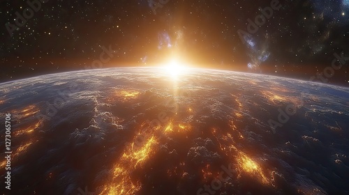 stunning hdri 360d space background nebula and stars equirectangular projection environment map