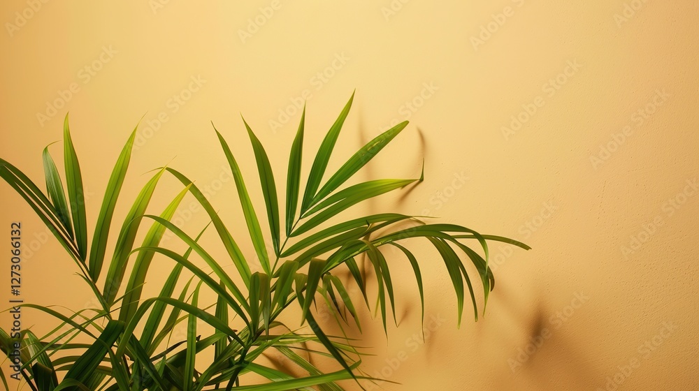 Obraz premium The Plant Background of Palm Sunday: An Exploration of the Culture and Symbols of Natural Imprints in the Religious Festival
