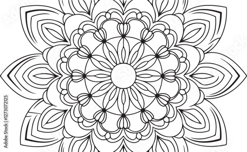 abstract floral pattern design element