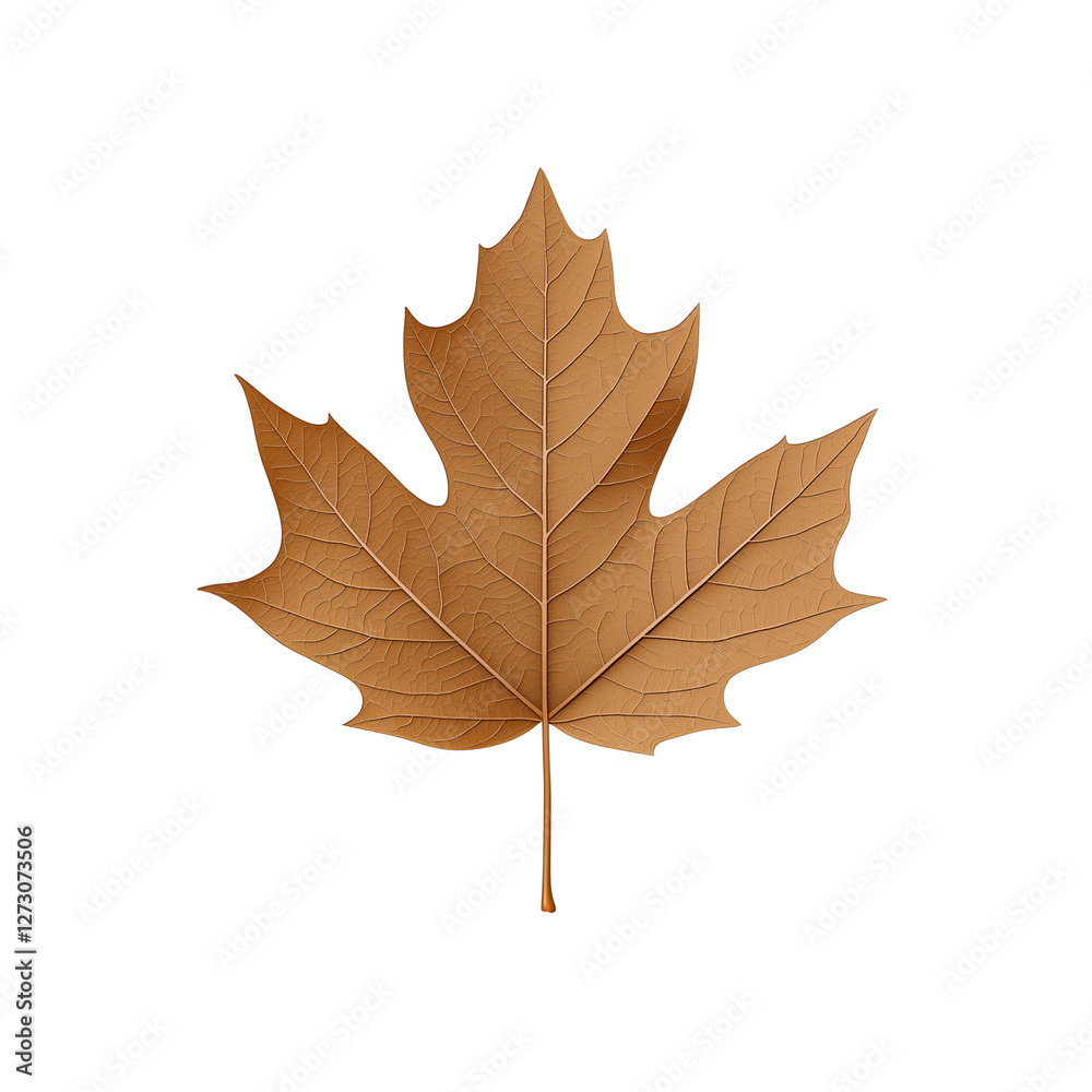 detailed brown maple leaf with intricate veins and smooth texture, showcasing beauty of nature in autumn. Perfect for seasonal themes and natural decor detailed brown maple leaf with intricate veins and smooth texture, showcasing beauty of nature in autumn. Perfect for seasonal themes and natural decor