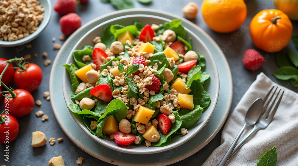 The table is set. Health food. Proper nutrition. The table is set. Health food. Proper nutrition.