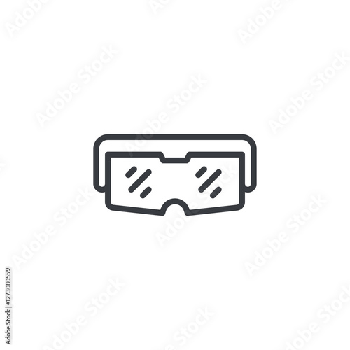 Safety Glasses line icon
