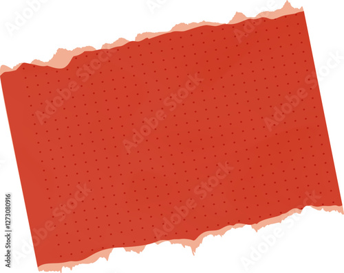 Red Ripped Paper