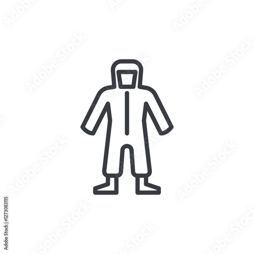 Chemical Suit line icon