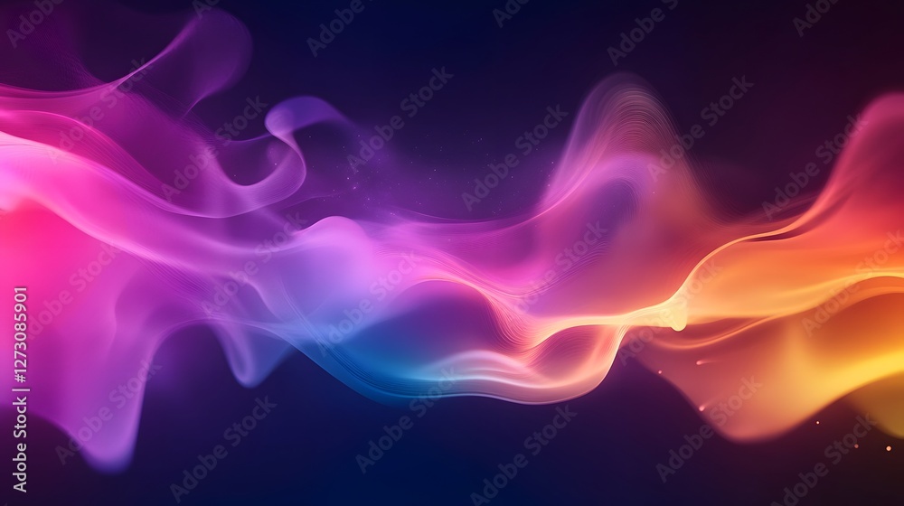 Fototapeta premium Abstract liquid background set. Gradient mesh. Effect dark blend. Blurred fluid colorful blend