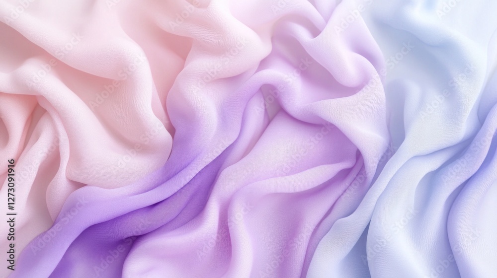 Obraz premium Pastel Dream: A Symphony of Soft Hues in Draped Fabric