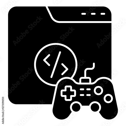 Perfect design icon of game development