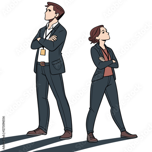 Mystery Solvers Detective Duo Illustration