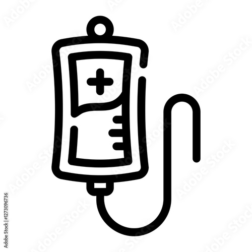 iv bag Line Icon