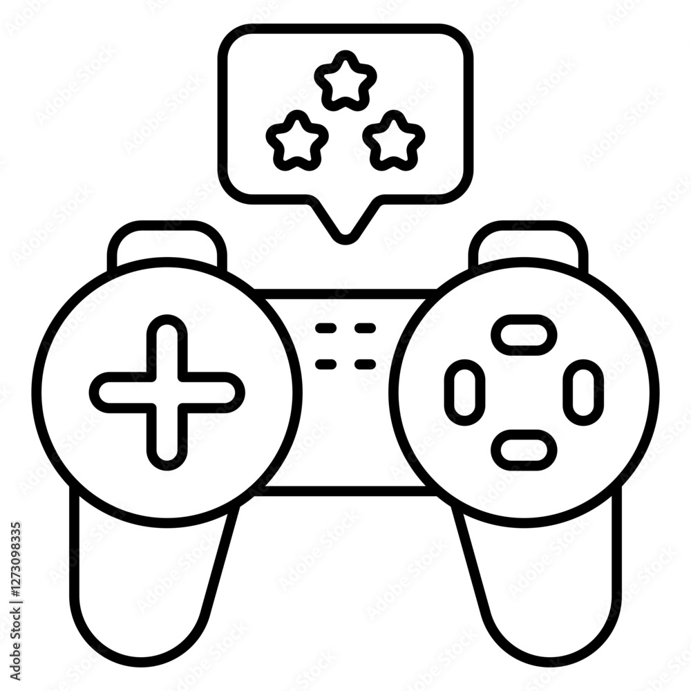 Perfect design icon of game ratings Perfect design icon of game ratings