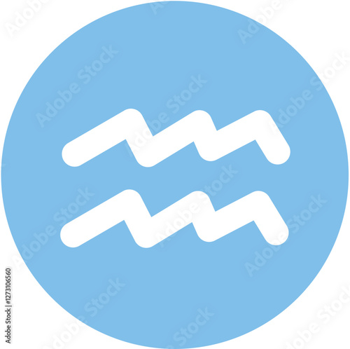 Aquarius zodiac sign symbol