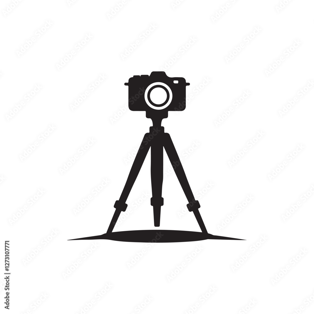camera on tripod camera on tripod