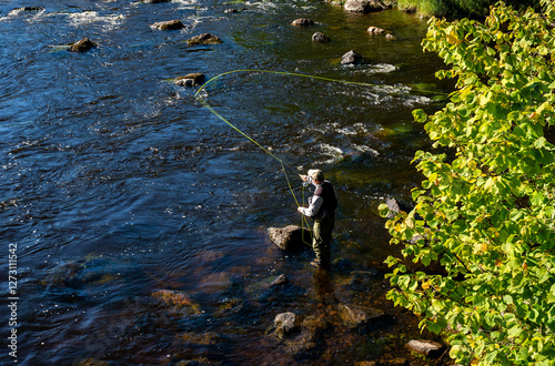 Wallpaper Mural Salmon river landscape in summer. Farnebofjarden national park in north of Sweden Torontodigital.ca