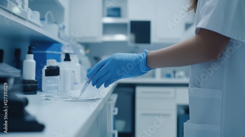Cholesterol test in a healthcare setting. Featuring heart health checks and early detection
