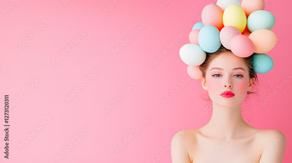 Full Body View of a Girl with Magenta Background, Close-Up of Colorful Details
Full Body View of a Girl with Magenta Background, Close-Up of Colorful Details
