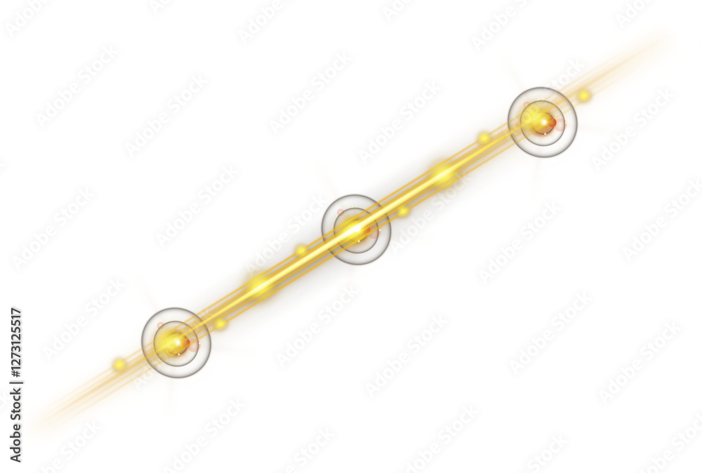 Glowing Gold Lens Flare