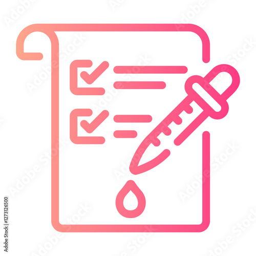 blood test Line Gradient Icon