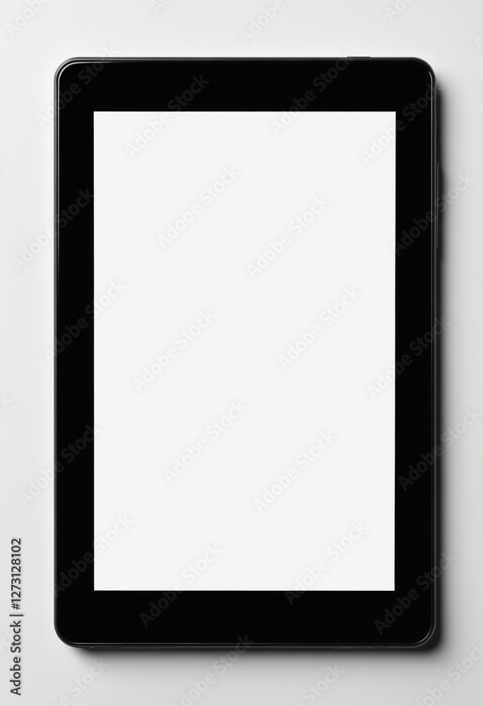 Tablet with blank screen for mockup, template isolated on white Tablet with blank screen for mockup, template isolated on white