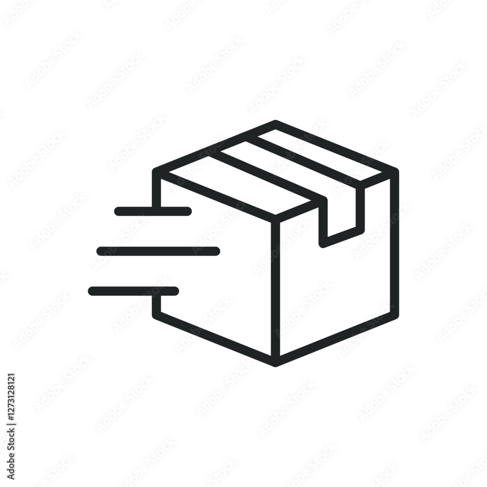 Express delivery thin line icons. Editable stroke and Perfect pixel on transparent background Express delivery thin line icons. Editable stroke and Perfect pixel on transparent background