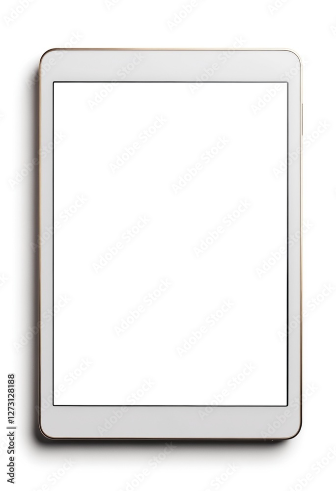 Tablet with blank screen for mockup, template isolated on white Tablet with blank screen for mockup, template isolated on white