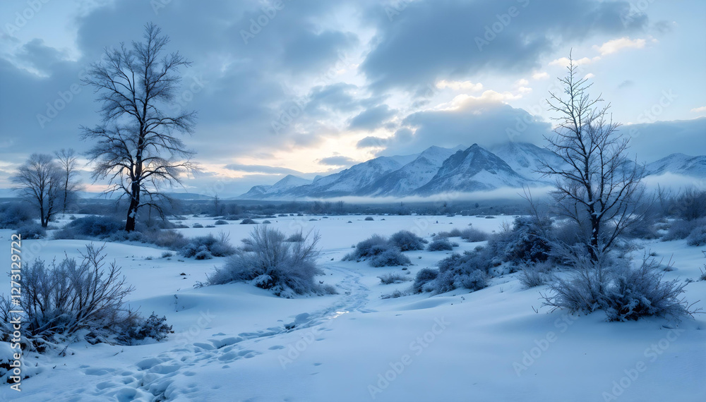 winter landscape with snow wallpaper winter landscape with snow wallpaper