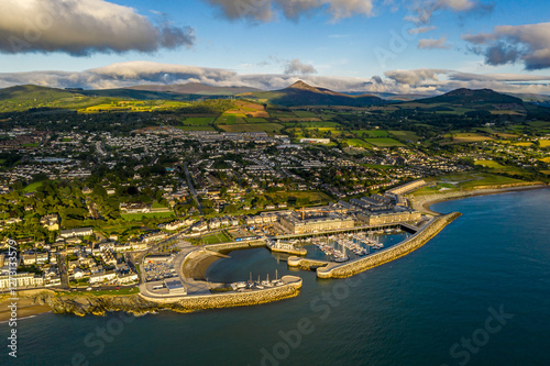 Fényképezés Aerial View Over Greystones Marina, County Wicklow, Ireland