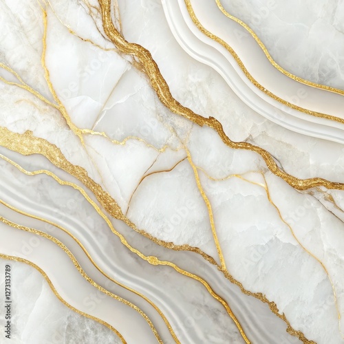 White Gold Marble Texture Abstract Swirl Composition, Luxury Design, Glitter Accents Marble texture, Gold design