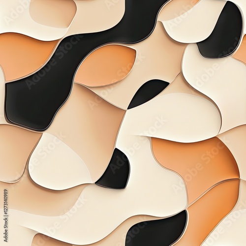 Wallpaper Mural Smooth Stucco Wall Texture Abstract Shapes and Overlapping Patterns for Design Projects Torontodigital.ca