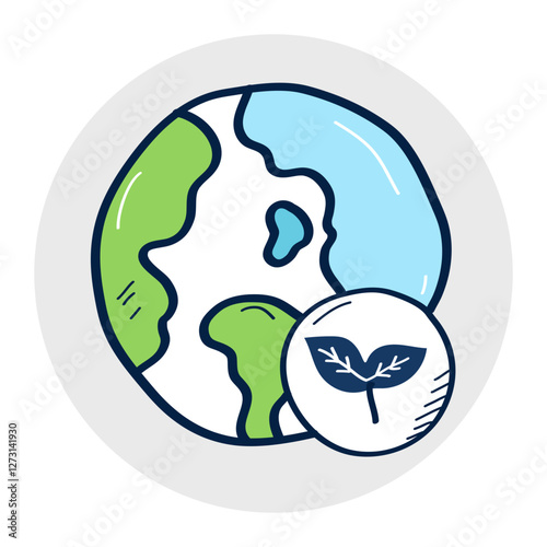 Ecology Icon – Environmental Sustainability and Nature Protection