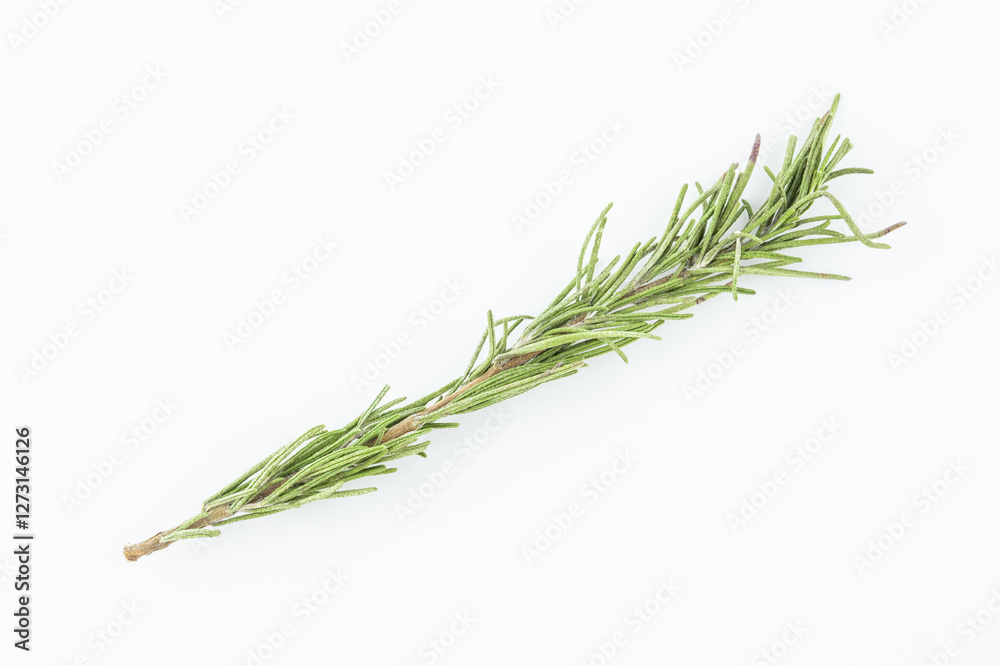 Dried spice rosemary on white background Dried spice rosemary on white background