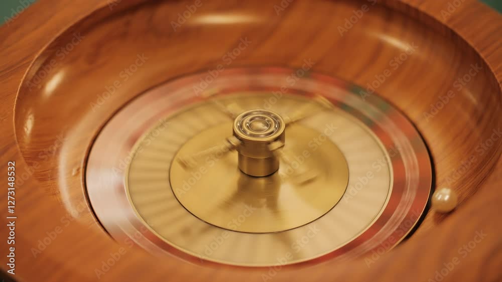 Spinning roulette wheel in casino Spinning roulette wheel in casino