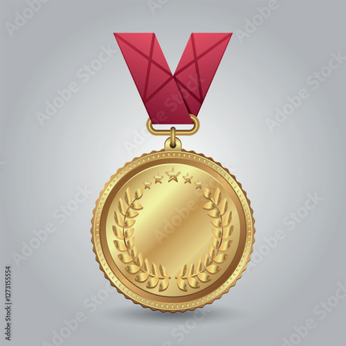 Gold medal gradients style