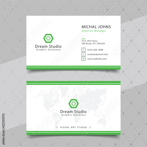 Creative Business card Premium Vector