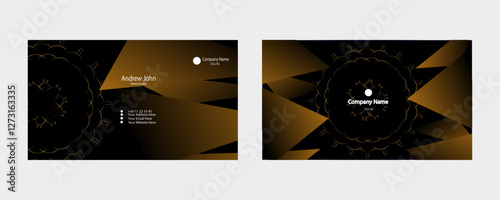 Elegant Business Card Design with Floral Patterns
