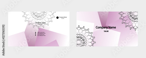 Elegant Business Card Design with Floral Patterns