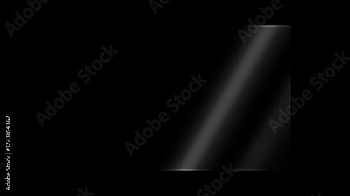 Looped video with sunlight reflections on rectangular glass plate, glowing lens flares, and abstract light effects. Use blend, transparency, screen or lighting mode