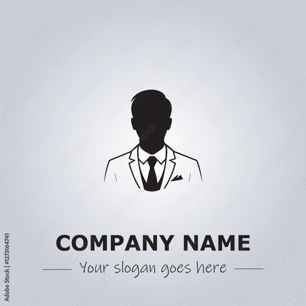 A Man logo company design illustration
