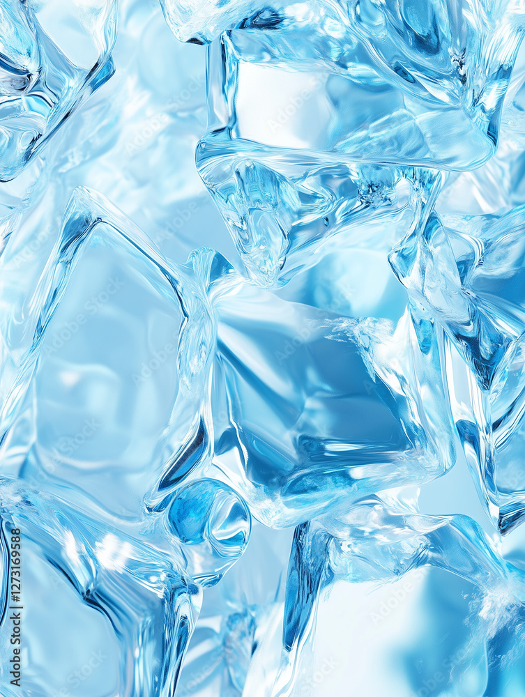 Obraz premium ice cubes background