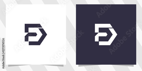 letter fd df logo design