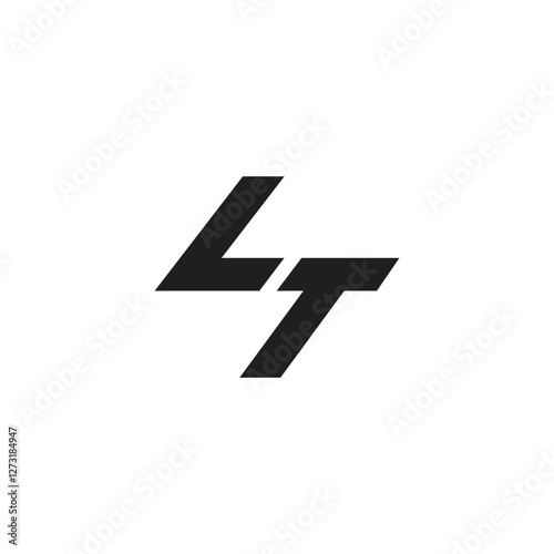Stylish LT Letter Logo - Elegant Typography Concept

