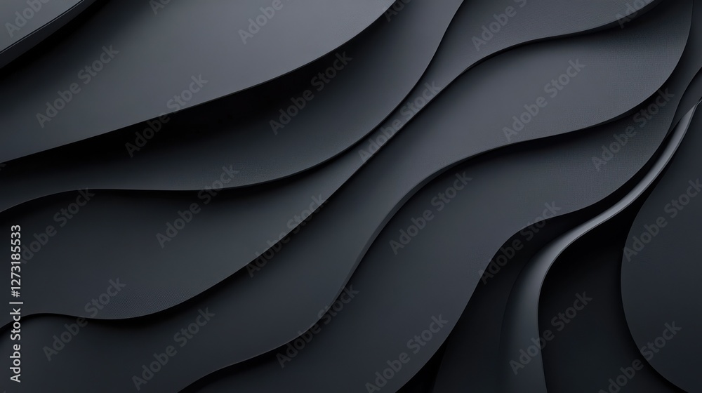 Obraz premium Abstract dark grey background/interior. Copy space