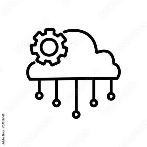 API integration ouline icon eps file