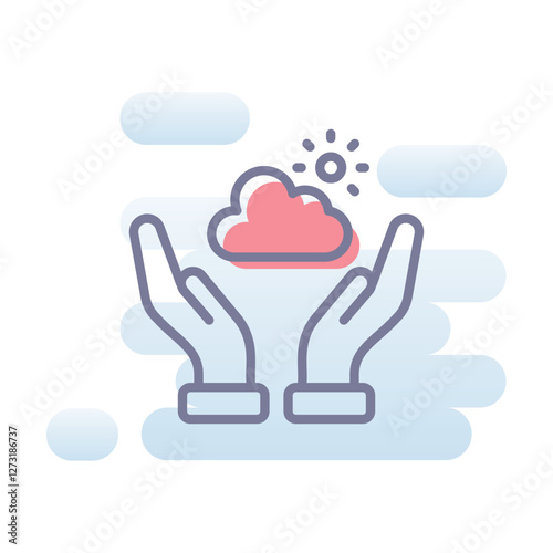 Save The Weather vector icon