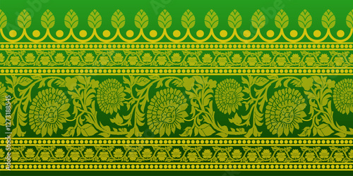 beautiful graphic saree design and this sari design is in Indian style which is for textile fashion industry and it can be used as wallpaper backdrop and website bg this style is originated in india