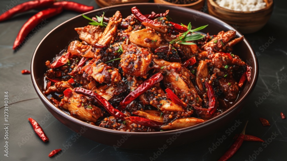 spicy chilies fried chicken spicy chilies fried chicken